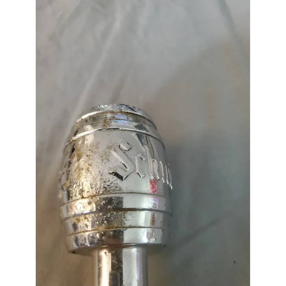 Vintage Schmidt's Beer Philadelphia Vintage Chrome Figural Keg Barrel Tap Handle